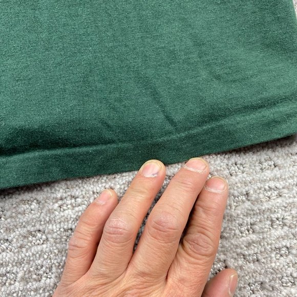 Vintage STARTER 90s Shirt Men Medium M Green 1990 Edmonton Eskimos CFL Football - Picture 10 of 13